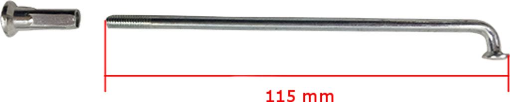 Speiche 12 Zoll 115mm hinten vorne Produktbild 