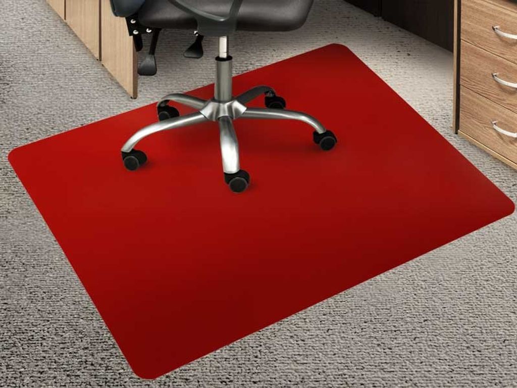 Bodenschutzmatte Teppichboden rot 120x150 cm