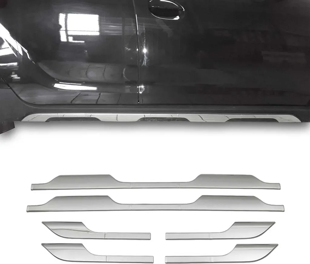 Garniture latérale Dacia Duster 2018-2024 en acier inoxydable poli 6 pièces