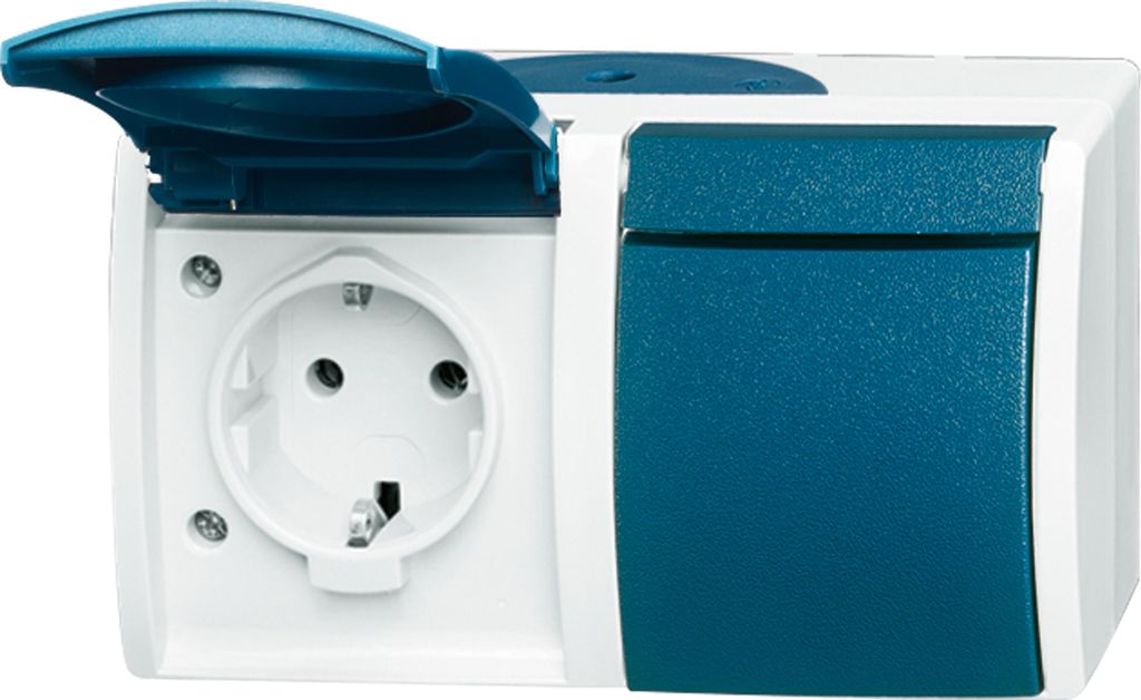 BUSCH-JAEGER - OCEAN AP/FR Prise de courant double Image du produit 