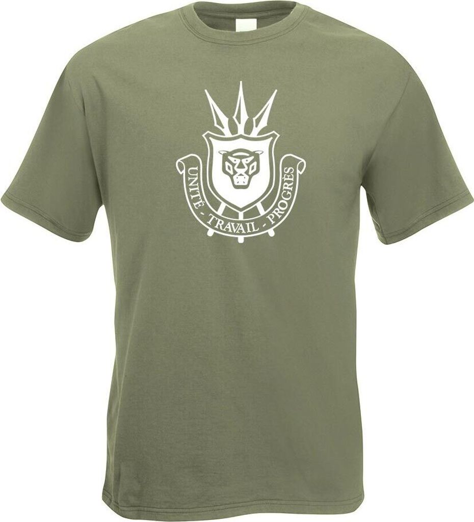 Kiwistar - T-Shirt - Olive - Burundi Wappen Motiv Bedruckt Funshirt Design Print - mit Motiv Bedruckt - Funshirt Design - Sport - Freizeit - Herren...