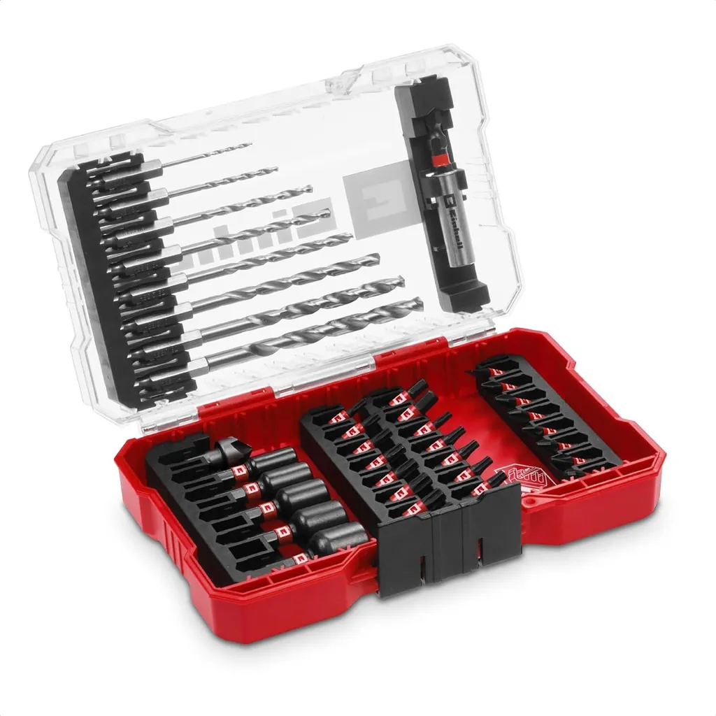 Set Einhell 49108773 M-Case 39 Pezzi: Punte HSS e Inserti Impact - 10