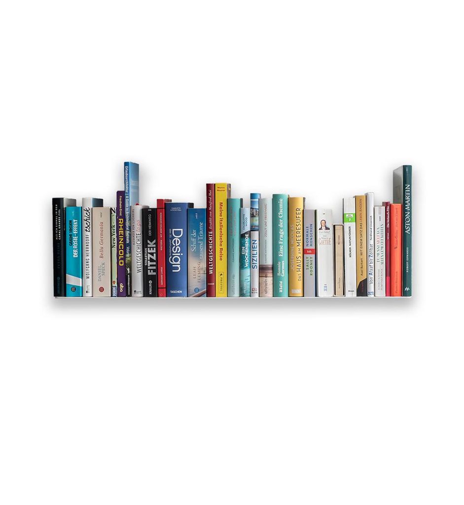 Radius Design - Booksbaum Wandregal horizontal : Weiß L Produktbild 