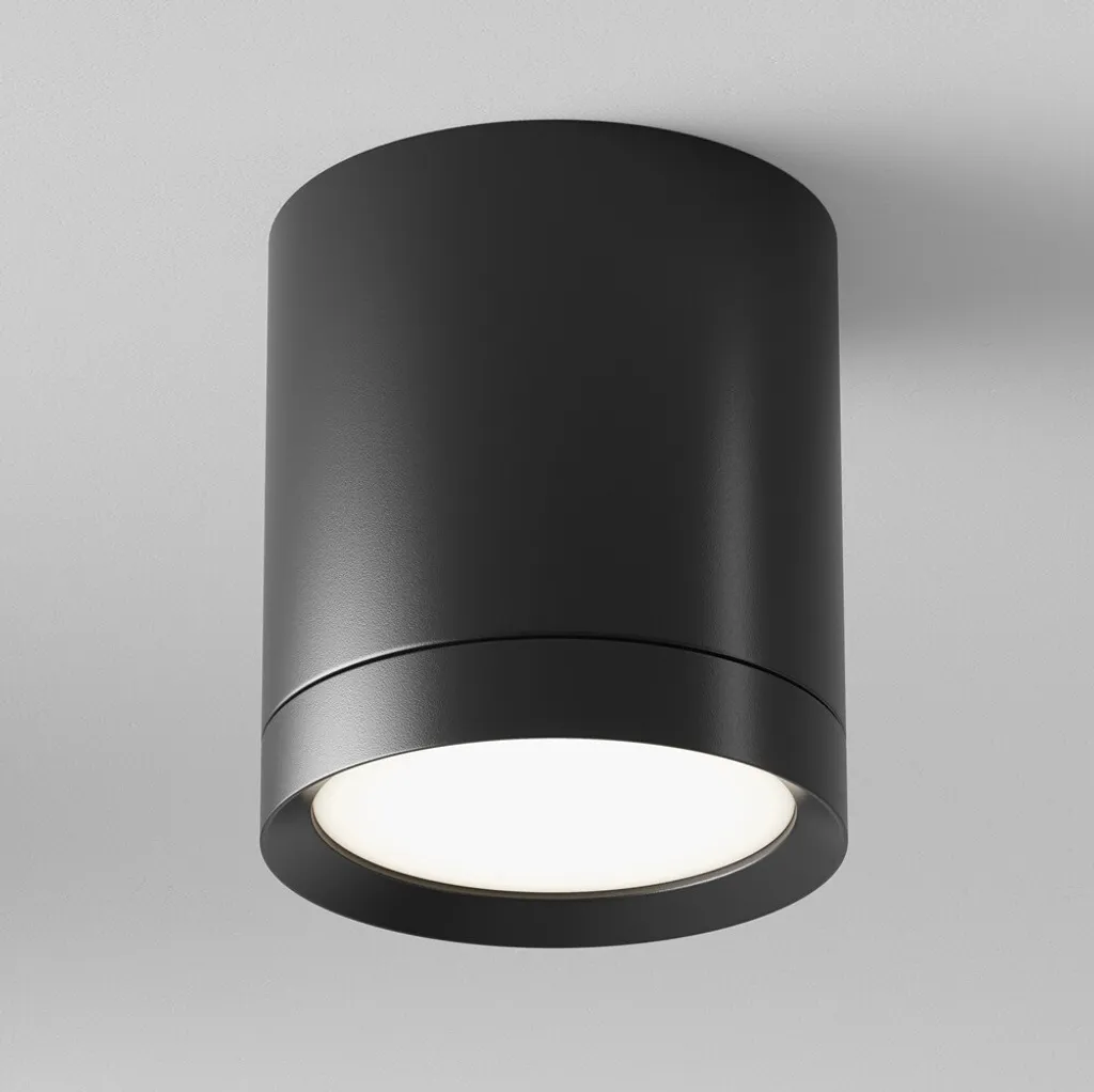 Plafonnier Noir Maytoni TUBE GX53 : Solution pour Plafond sans Encastré - 2