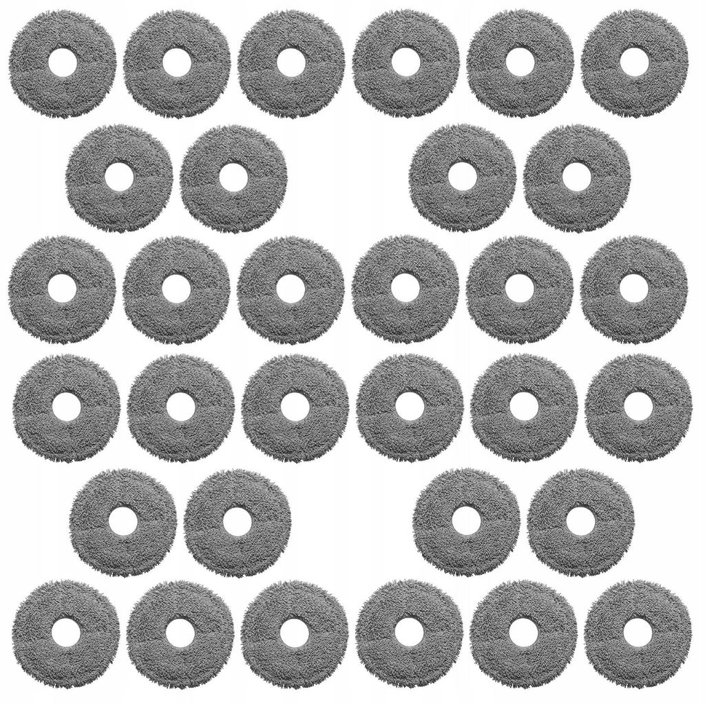24 Stück Wischpads Wischtücher Mop Zubehör - für Dreame L10S Ultra L20 X20 X40 X50 Xiaomi S10+ X10+ Q Revo - Roboterstaubsauger Ersatzteil