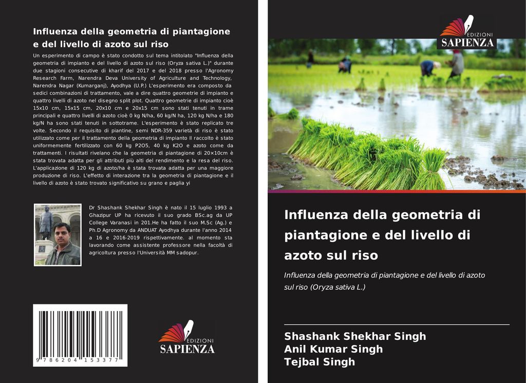 Influenza della geometria di piantagione e del livello di azoto sul riso