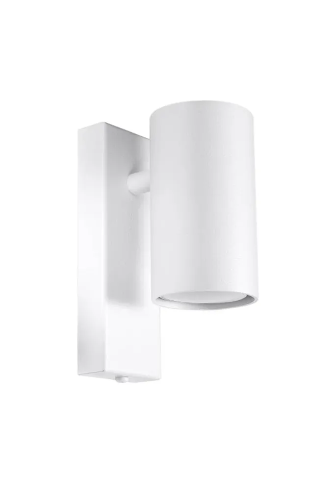 Lampada Design UTTI Bianco Sollux - Wall Lamp Acciaio GU10 Moderna