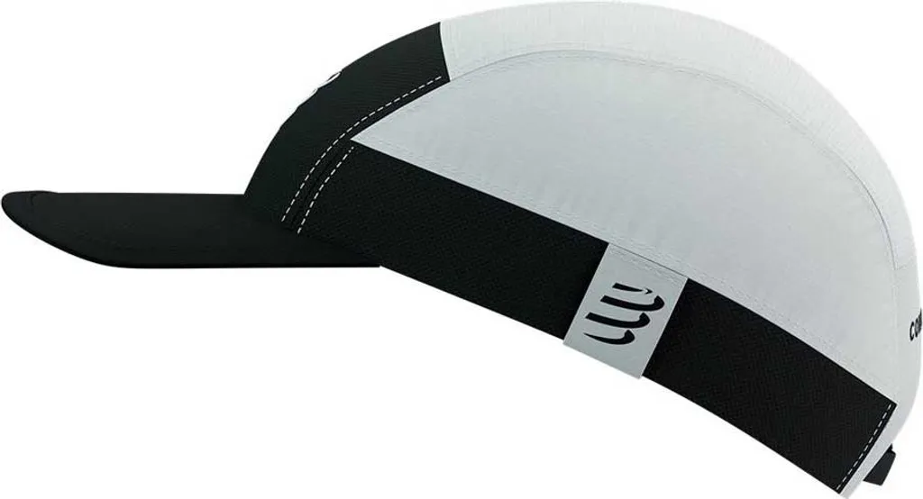 Casquette Compressport 5 Panel Light White Black pour Trail et Running - 4
