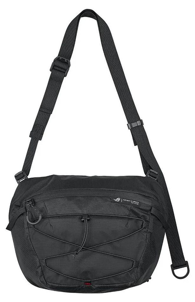 ASUS ROG Archer Carry Bag BC1004, Mann, Schultertasche, Reißverschluss, Schwarz, Einfarbig, Schwarz
