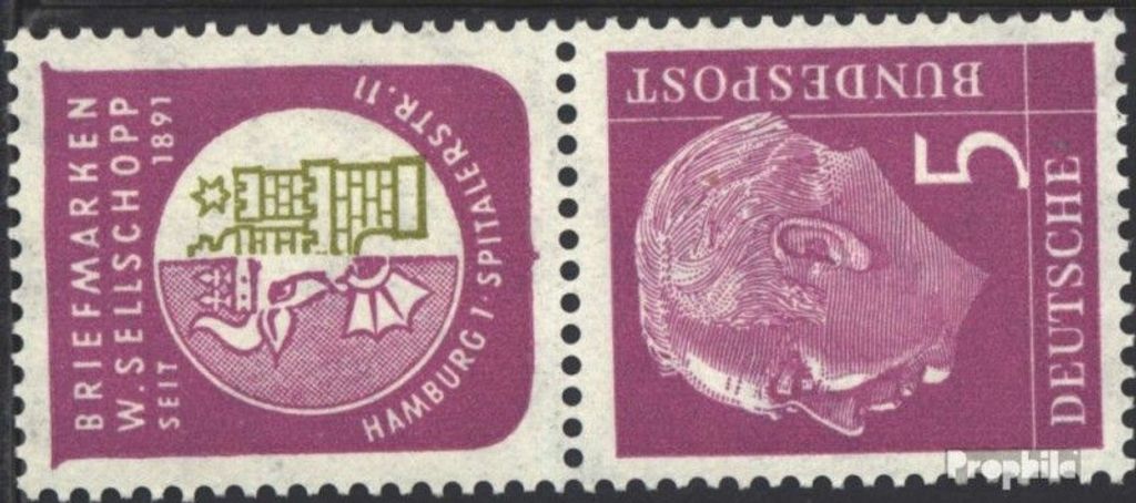 Briefmarken BRD (BR.Deutschland) 1956 Mi S41 postfrisch