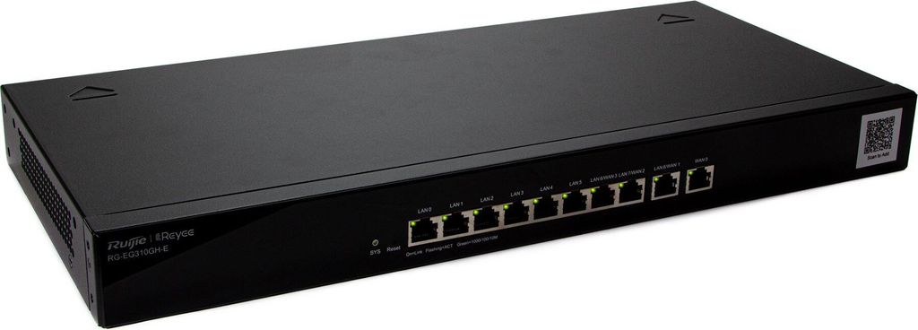 Routeur Contrôleur Cloud Reyee 9 Ports LAN + 1 Port WAN Image du produit 
