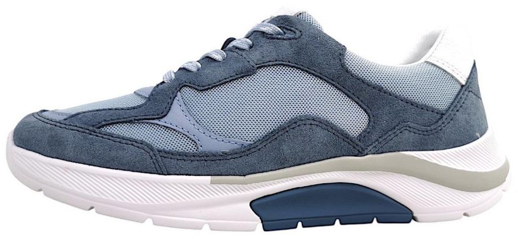 Gabor Comfort Damenschuhe sportlicher Schnürer Blau Freizeit, Schuhgröße:EUR 42 | UK 8
