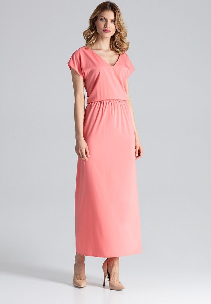 Figl Midikleid für Frauen Kadydwyr M668 koralle XL
