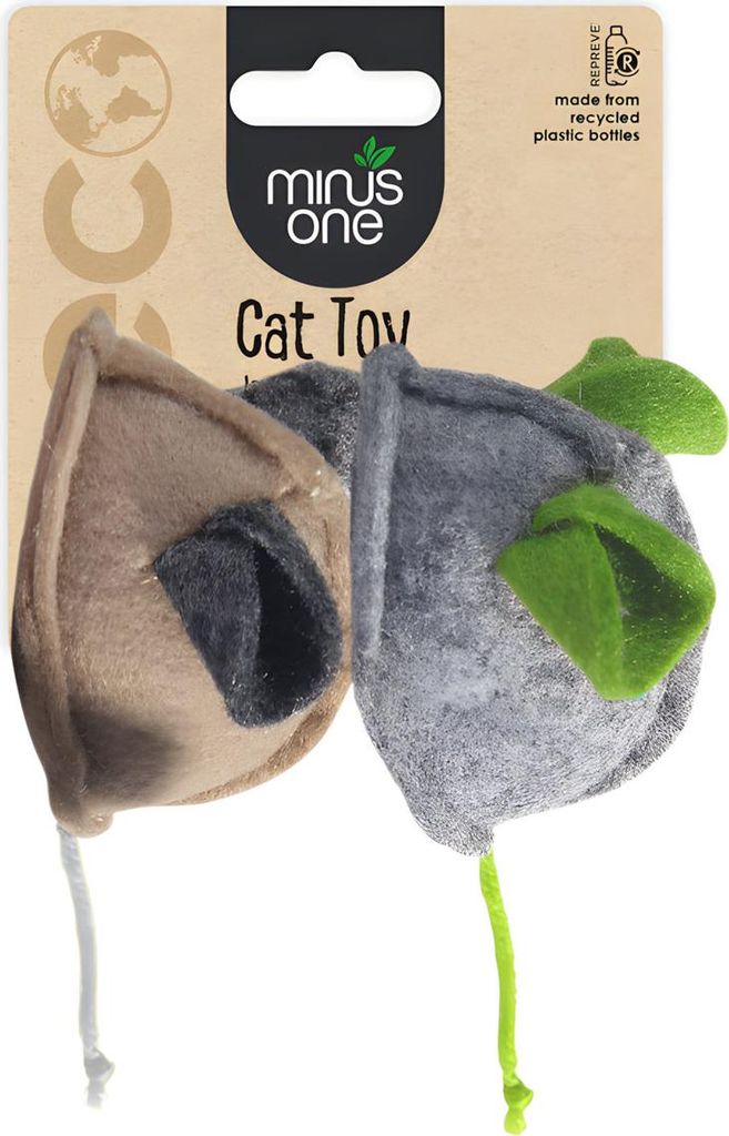 Minus One Felt Cat Toy 2-Pack Mouse