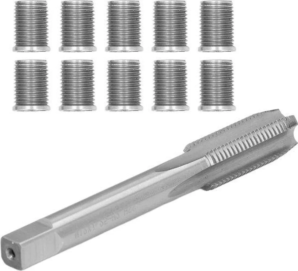 Kit pour réparer un filetage foiré M10 automobile en acier inoxydable
