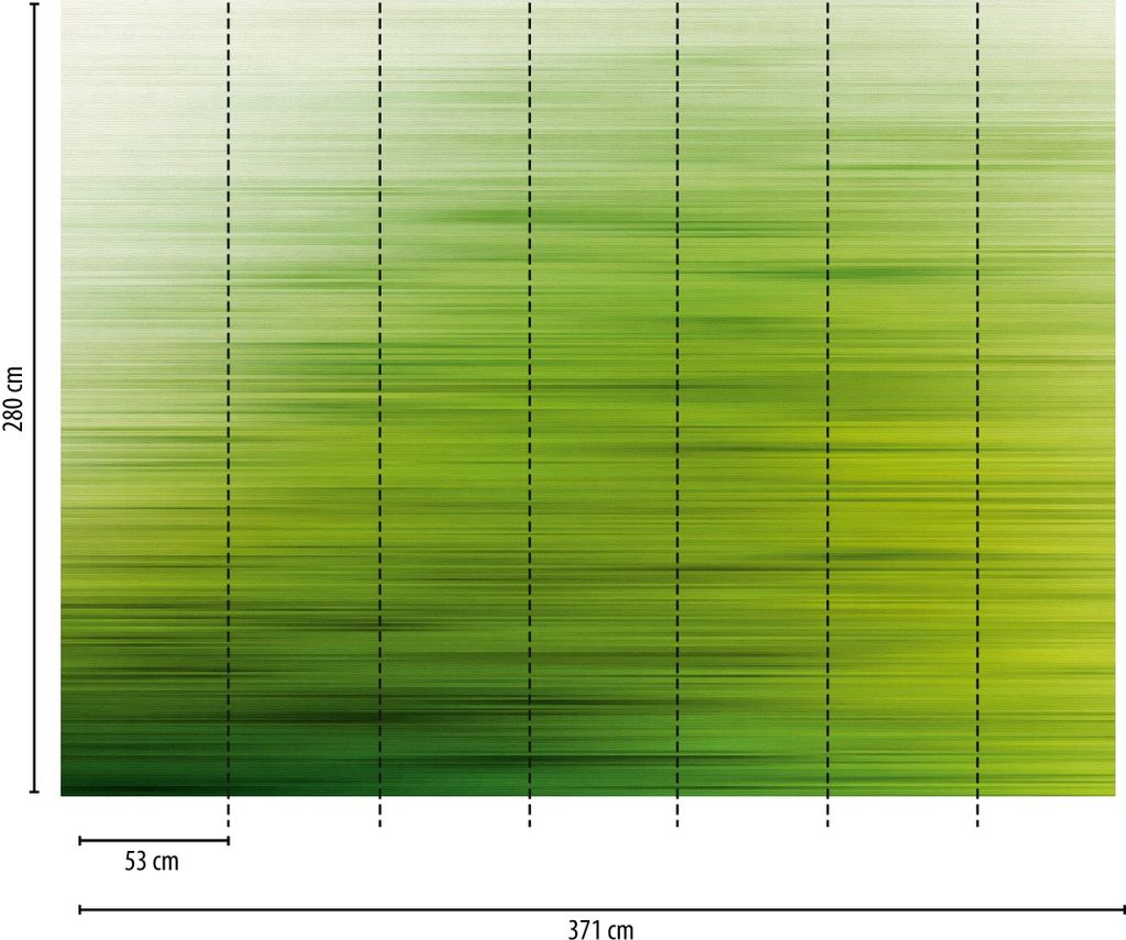 NEWROOM Tapete Grün Vliestapete - Wandbild Modern Linien Wellen Tapete 3D Optik Mustertapete