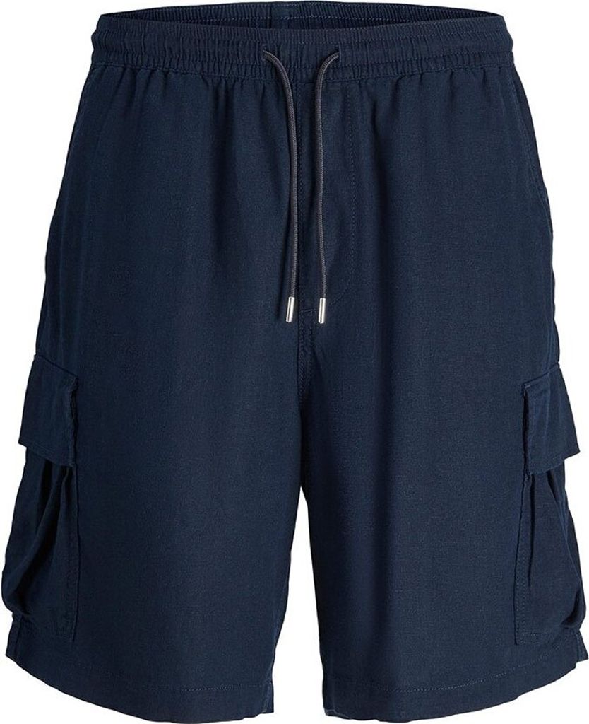 Jack & Jones Karl Nate Linen Ble Shor Cargo Shorts Blau 42 Mann Blau 42