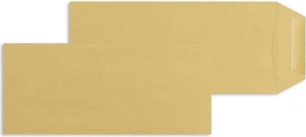 Versandtaschen 102x229mm 80g/qm gummiert VE=1000 Stück Produktbild 