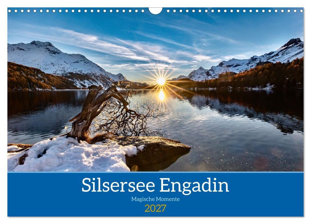Silsersee Engadin (Wandkalender 2027 DIN A3 quer), CALVENDO Monatskalender
