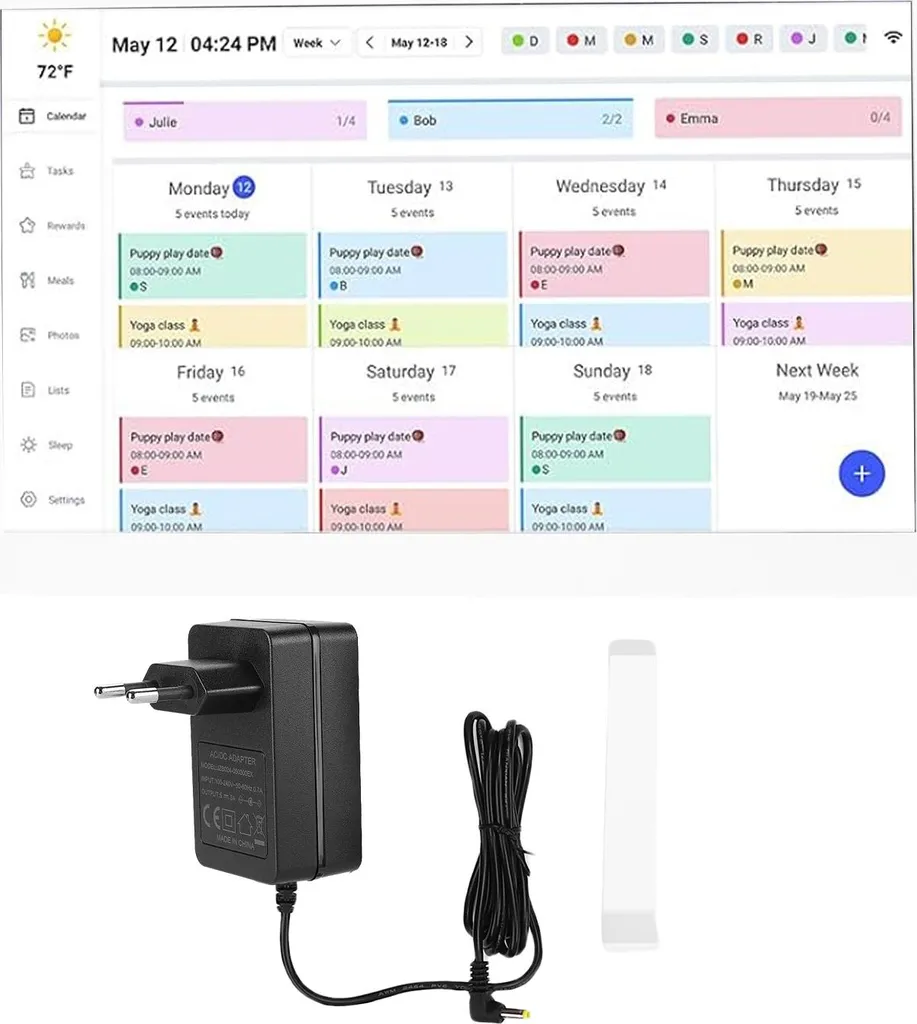 Organiseur familial numérique mural WiFi Écran tactile 15,6 pouces
