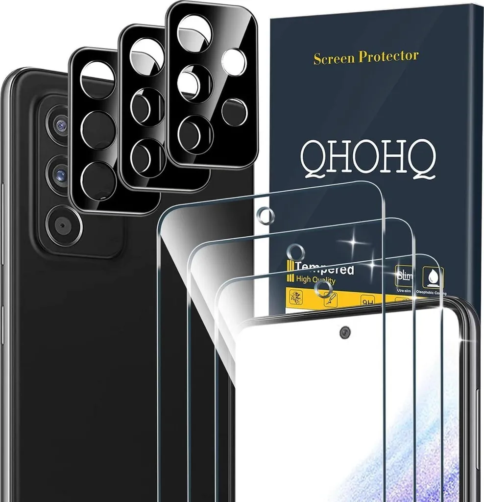 Protection Samsung Galaxy A53 5G : Verre Trempé et Film Caméra - 3 pièces