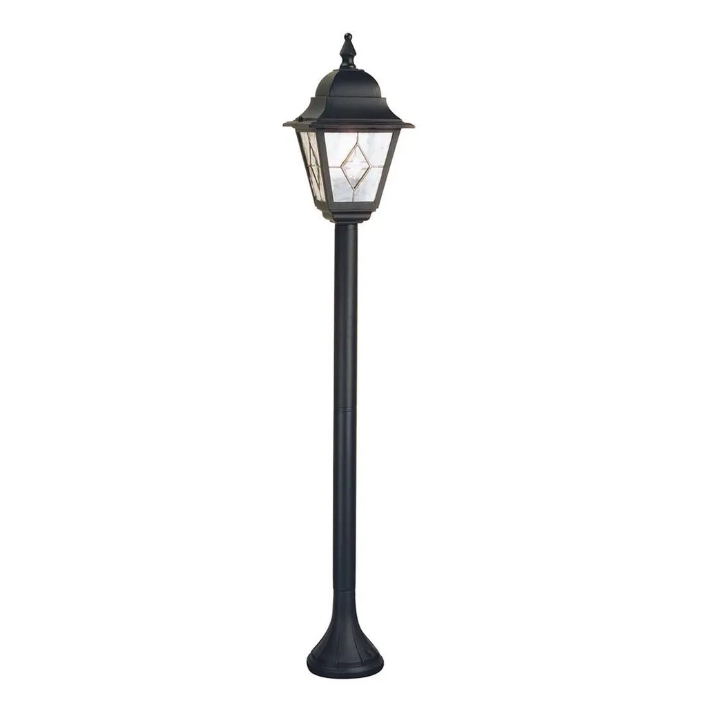 Norfolk NR4-BLK Elstead Lampe sur pied d'extérieur 109cm Noir E27