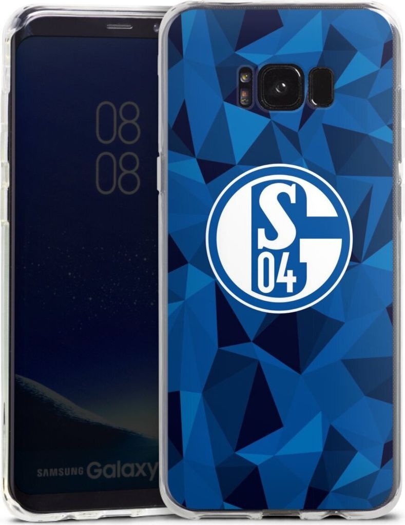 DeinDesign Handyhülle für Samsung Galaxy S8 Plus Silikon Hülle Case Smartphone Schutzhülle Camouflage FC Schalke 04 Muster