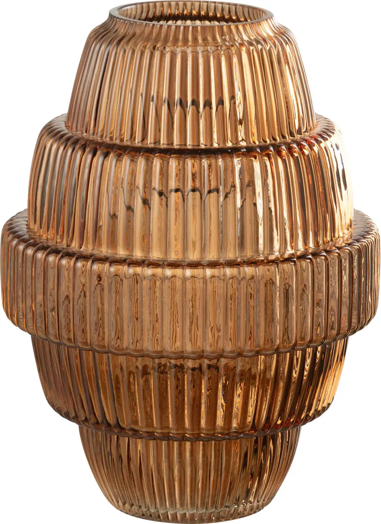 J-Line Vase Max en Verre Brun Large - Objet Décoratif Design de Luxe