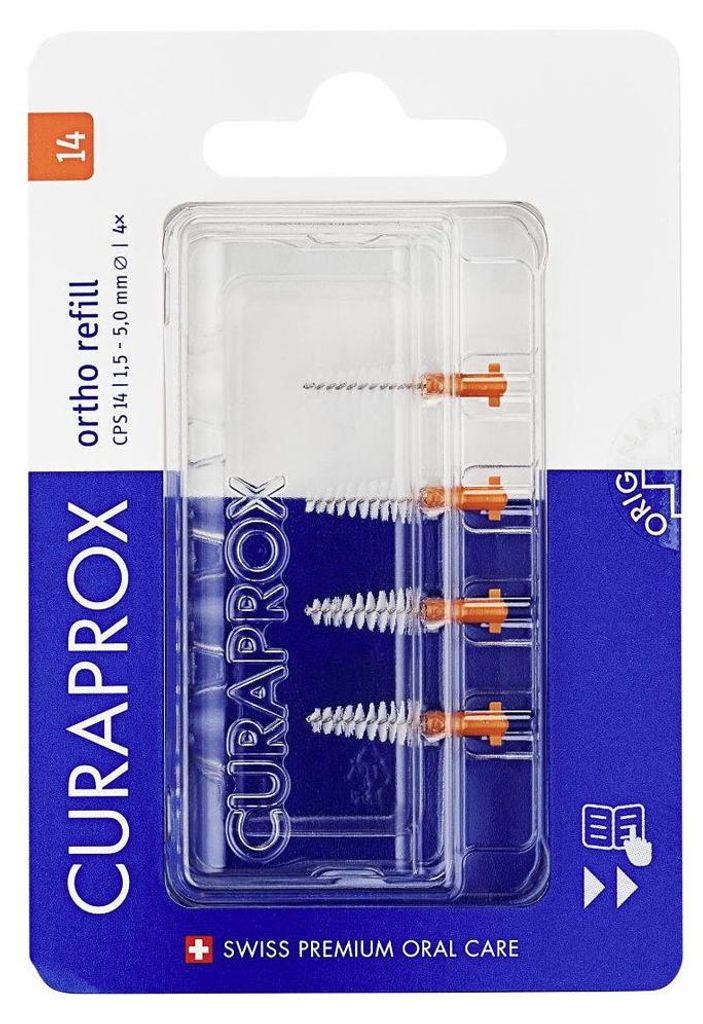 CURAPROX CPS 14 interdentale borsteltjes, ortho, 1,3 - 5,0 Productafbeelding 