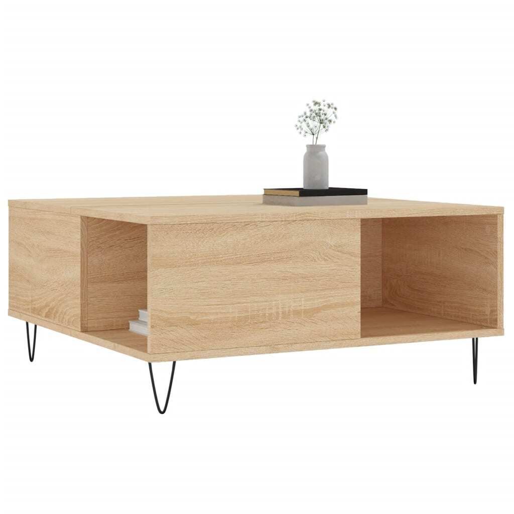 "Winter Sale" Couchtische - Braun Couchtisch Sonoma-Eiche 80x80x36,5cm Holzwerkstoff DE3487710