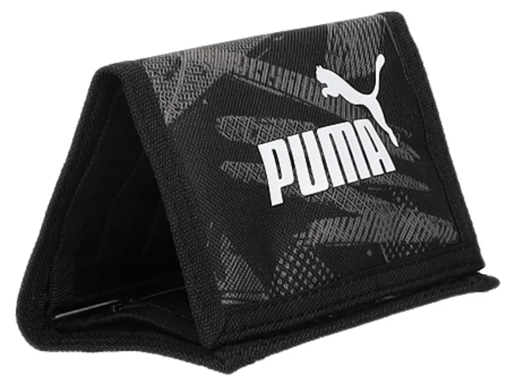 Portefeuille Puma en tissu imprimé avec scratch et poche monnaie