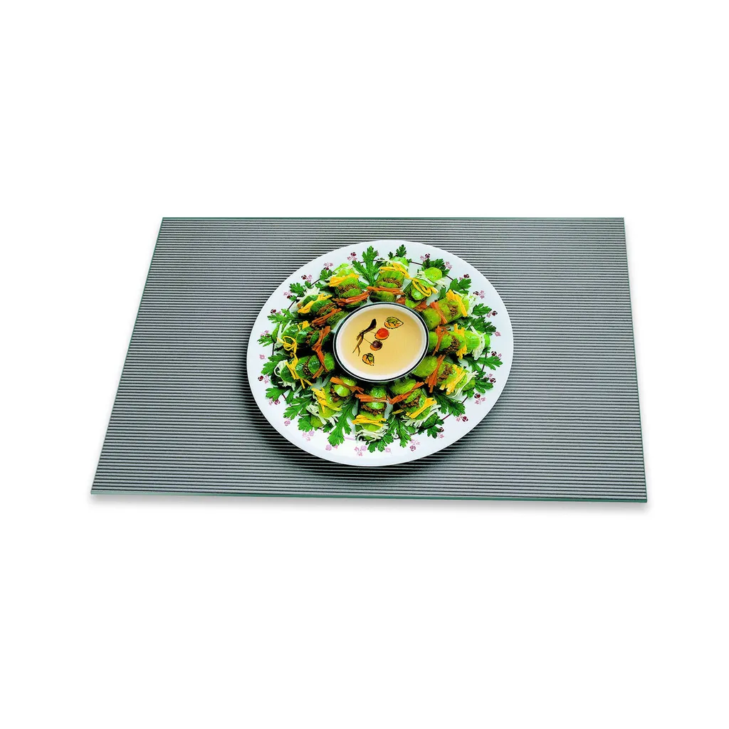 Copri Piano Induzione 80x52 Vetro - Tagliere Gigante Food Green