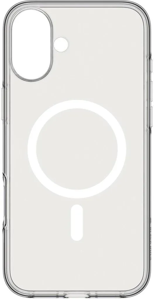 Cover Trasparente iPhone 16 Plus Black Rock Mag Clear Antigraffio