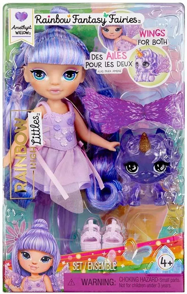 Poupée Rainbow High Fantasy : mannequin fée coloré avec accessoires