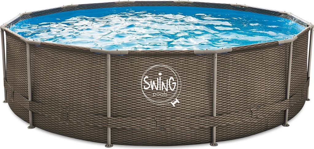 Mountfield Elite Rattan-Rahmen-Pool 4,88 × 1,22 m, dunkles Produktbild 