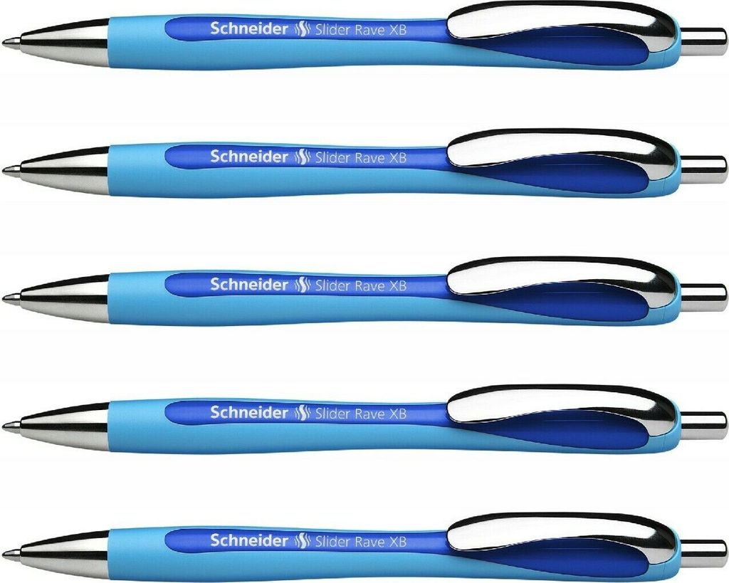 Schneider slider rave xb nachfüllbar biros blau -5u-