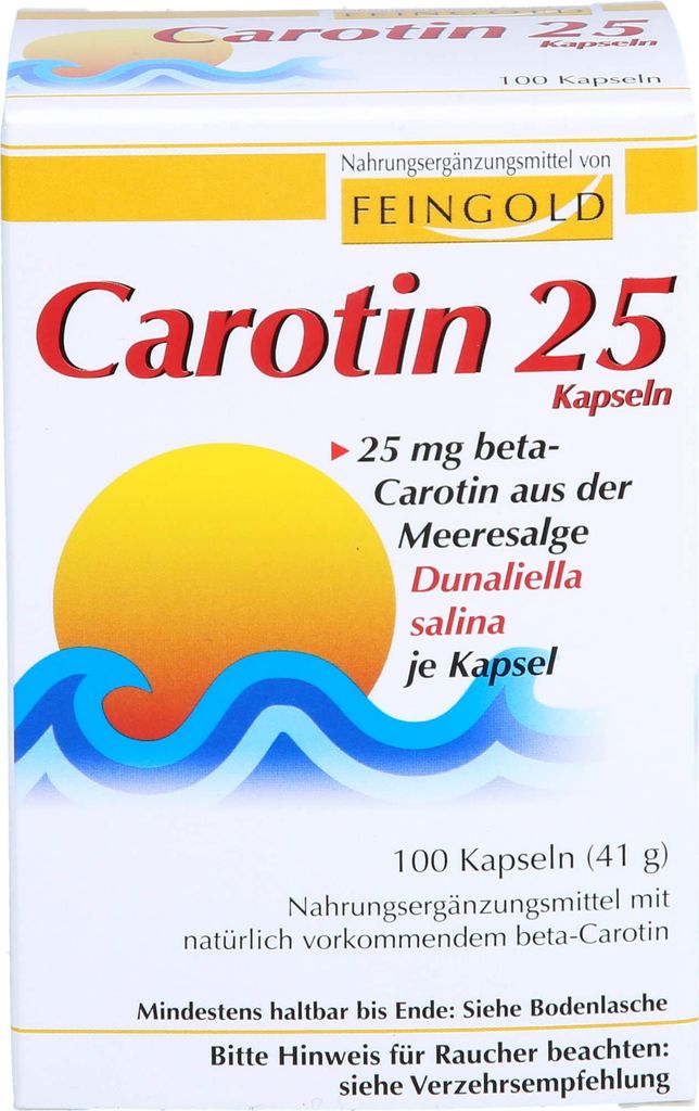 FEINGOLD Carotin 25 mg Kapseln, 100 St. Kapseln