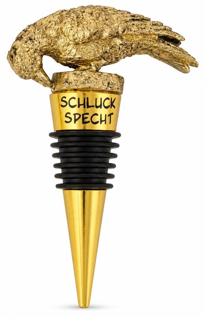 Weinflaschenverschluss Specht - Gold