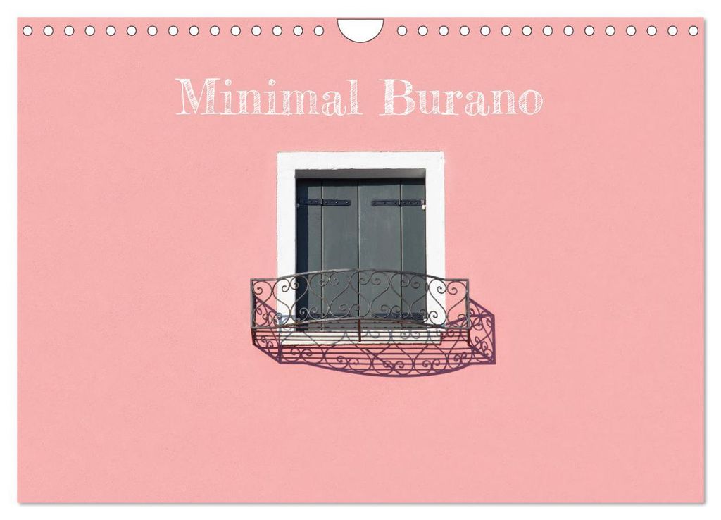 Minimal Burano (Wandkalender 2027 DIN A4 quer), CALVENDO Monatskalender