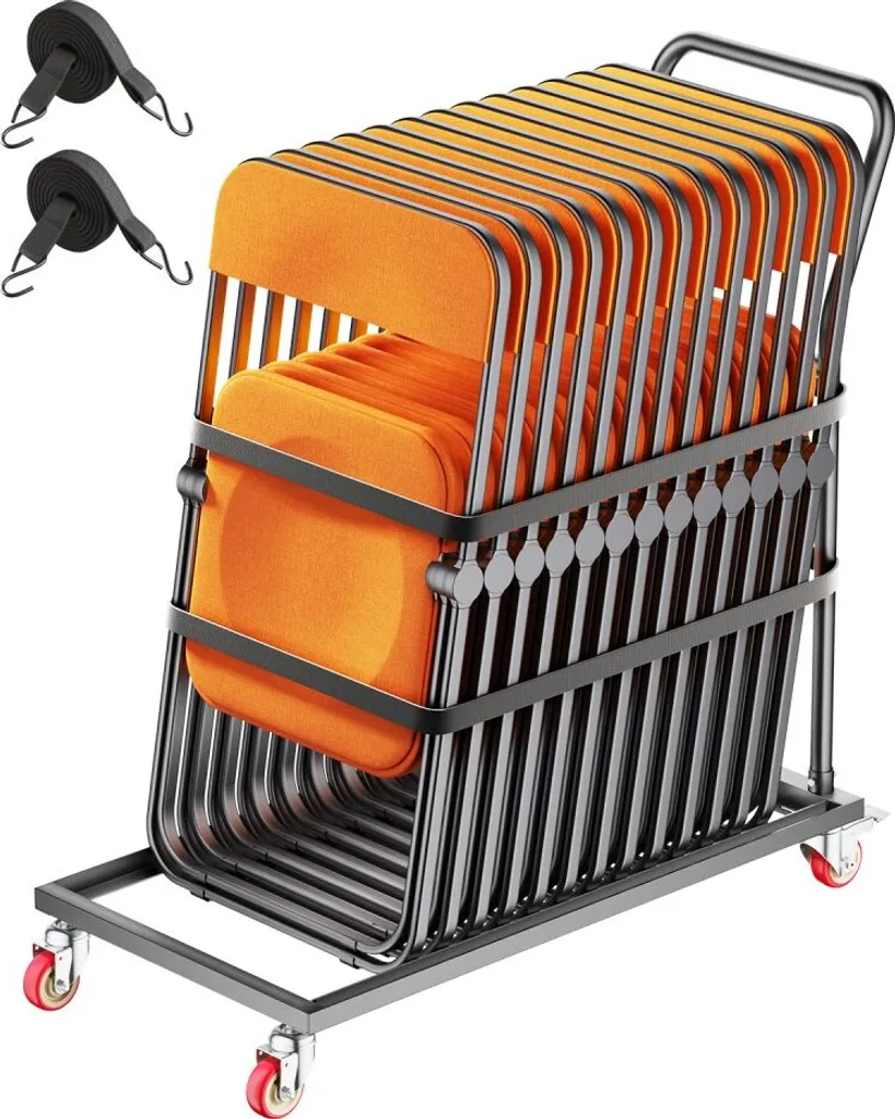 Diable de transport pour chaises pliantes - Chariot de manutention 300 LBS