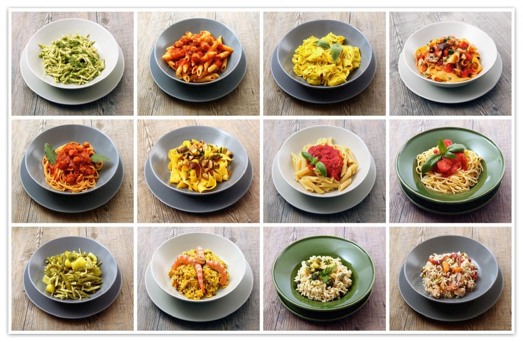 Wallario Premium Teppich, Größe 90 x 140 cm, Italienische Pasta