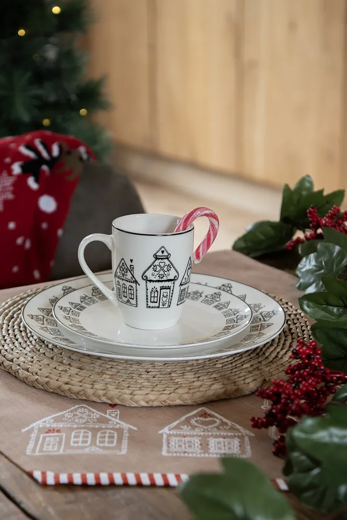 Offerta Set 6 Tovagliette Americane Clayre & Eef Gingerbread Cotone - 5