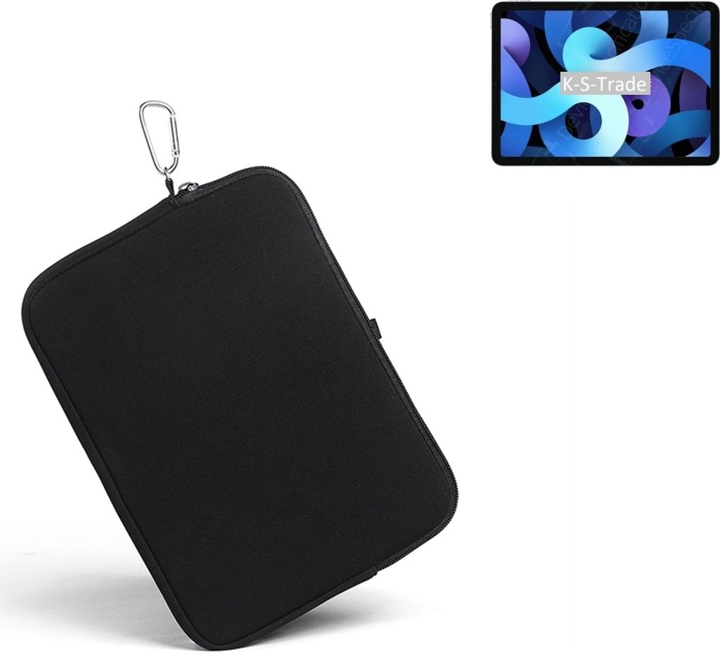 K-S-Trade Neopren Hülle kompatibel mit Apple iPad Air (2020) Wi-Fi Schutz Hülle Neoprenhülle Tablet-Hülle Tabletcase Tablet Schutz Gürtel Tasche