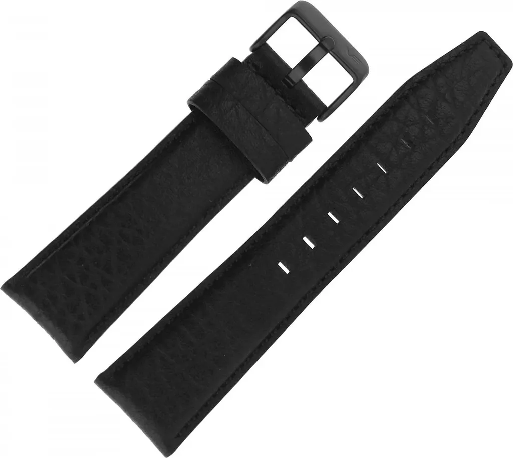 Ceinture en Cuir Noir pour Homme Gaz-14 C597 - Modèle Cuir 565 Froissé