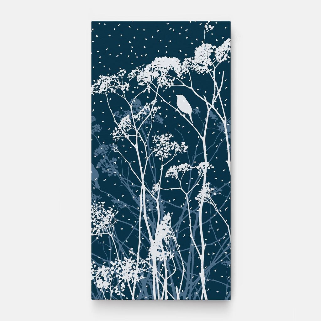 ARTHUB Leinwandbild 50x100 cm, Meadow Flowers | Wohnzimmerdekoration, Hängende Bilder, Wanddekoration, Heimdekoration, Landschaften, Winter