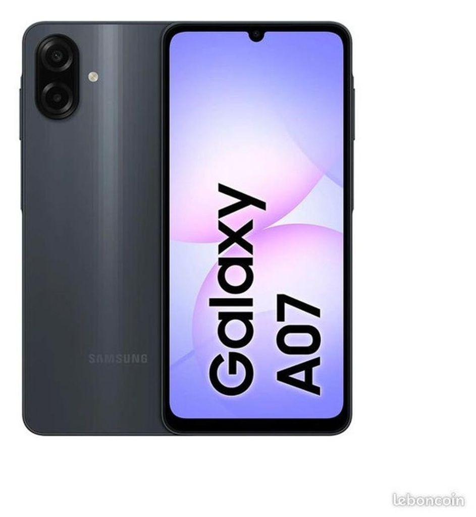 Samsung Galaxy A07 Double SIM 64 Go/4 Go 4G Noir (hors UE) Image du produit 
