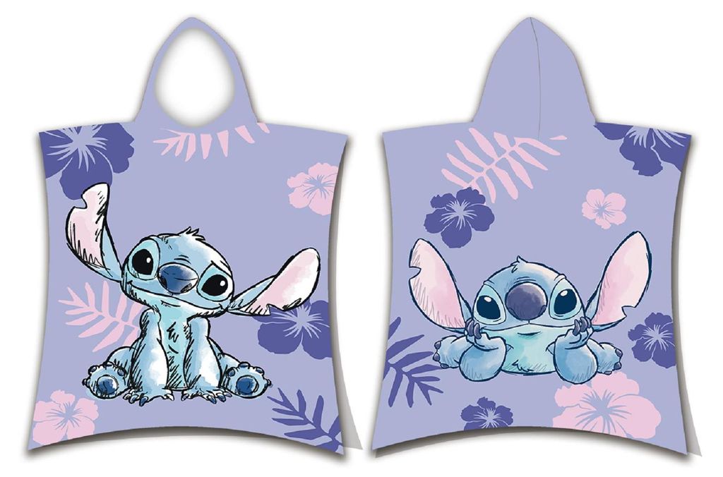 Poncho da bagno Disney Lilo e Stitch con cappuccio 50x115 Immagine del prodotto 