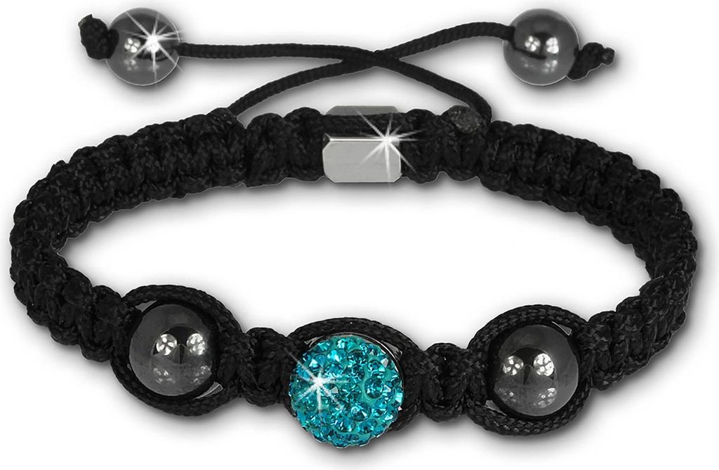 Shamballa Armband original Sterlinx mit 1 türkisen Produktbild 