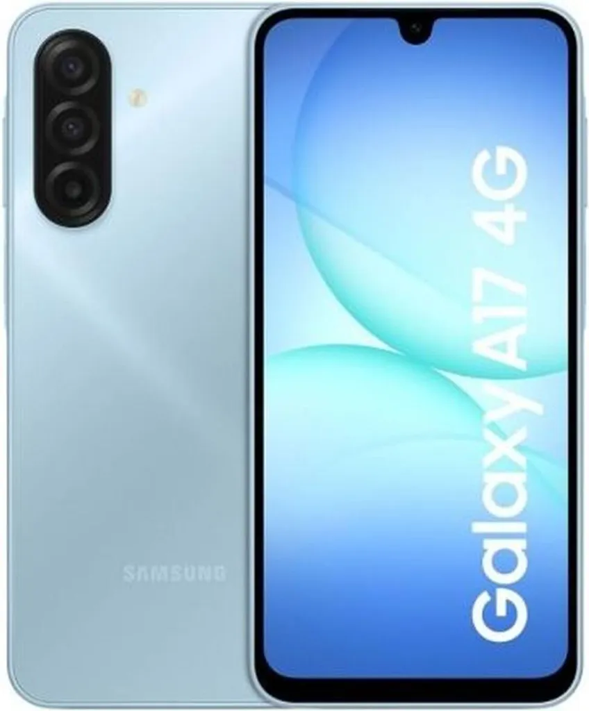 Smartphone Samsung A17 Light Blue 128 Go 4 Go RAM avec Écran de 6,7"