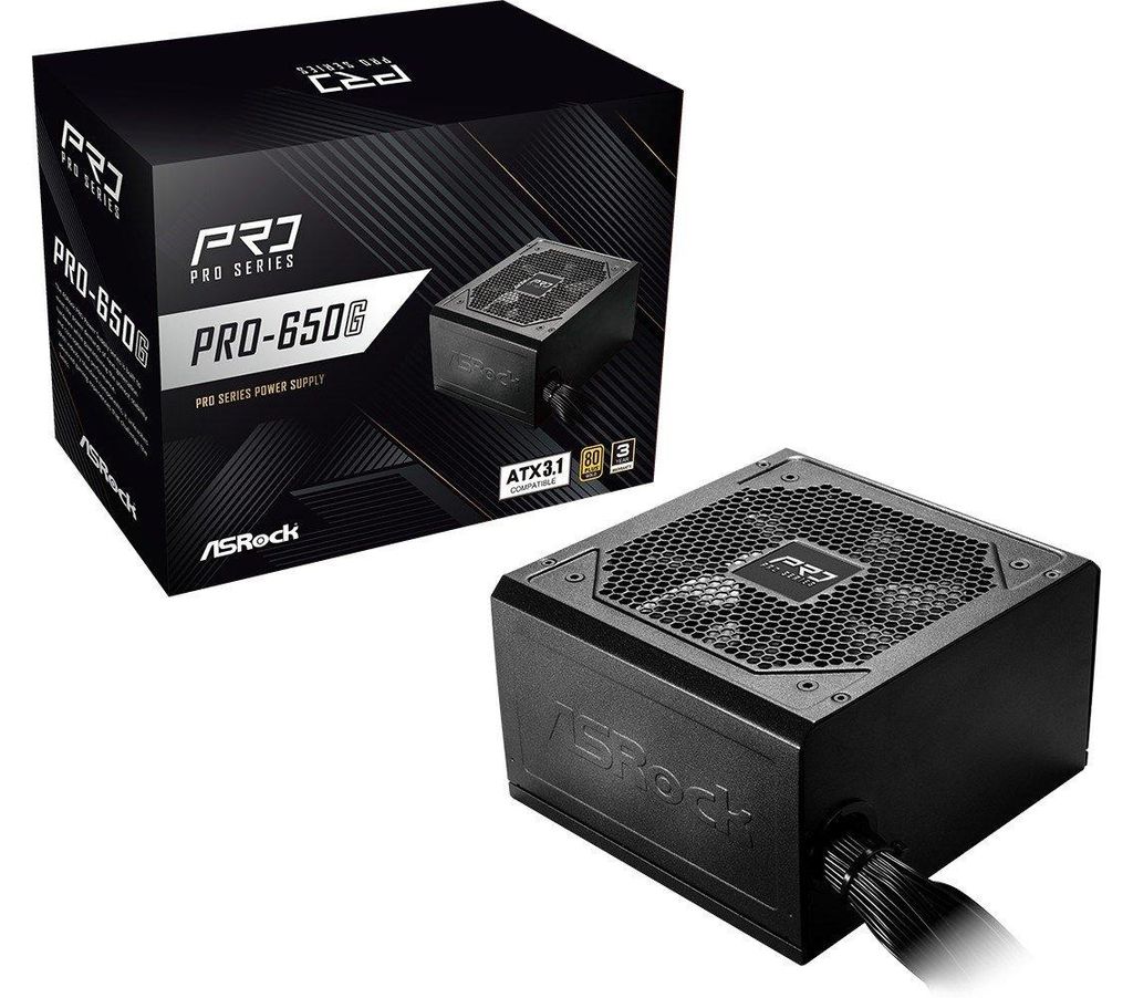 ASRock Pro Series Pro-650G 650W ATX 80+ Gold black